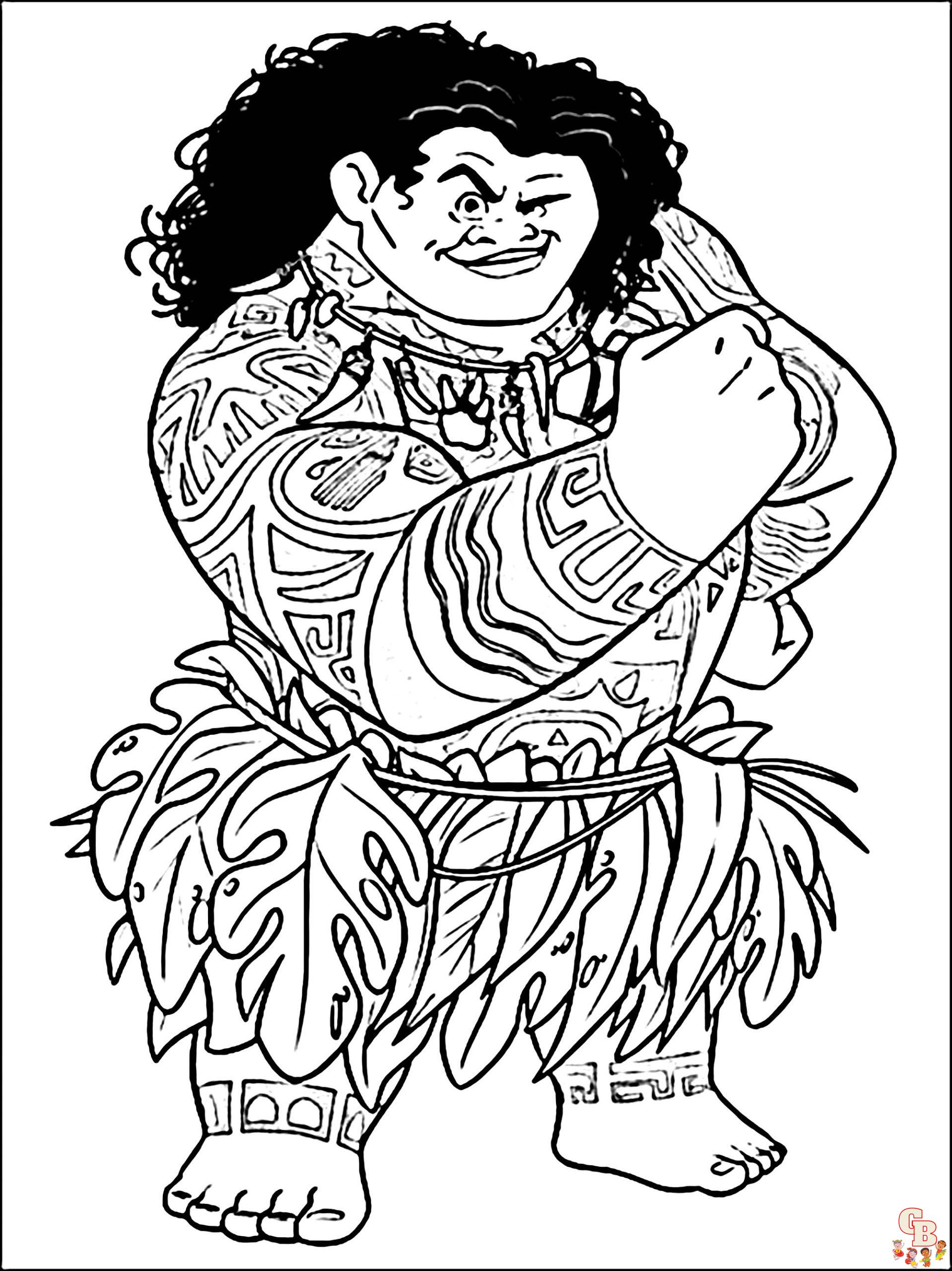 coloriage Vaiana Moana