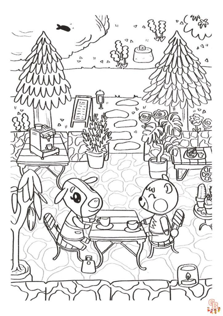 coloriage animal crossing