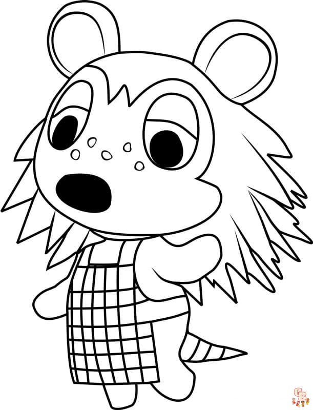 coloriage animal crossing