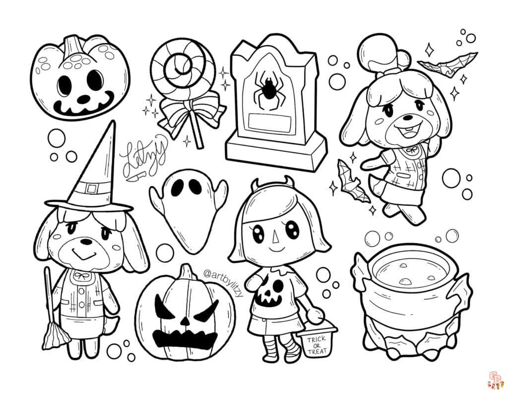 coloriage animal crossing