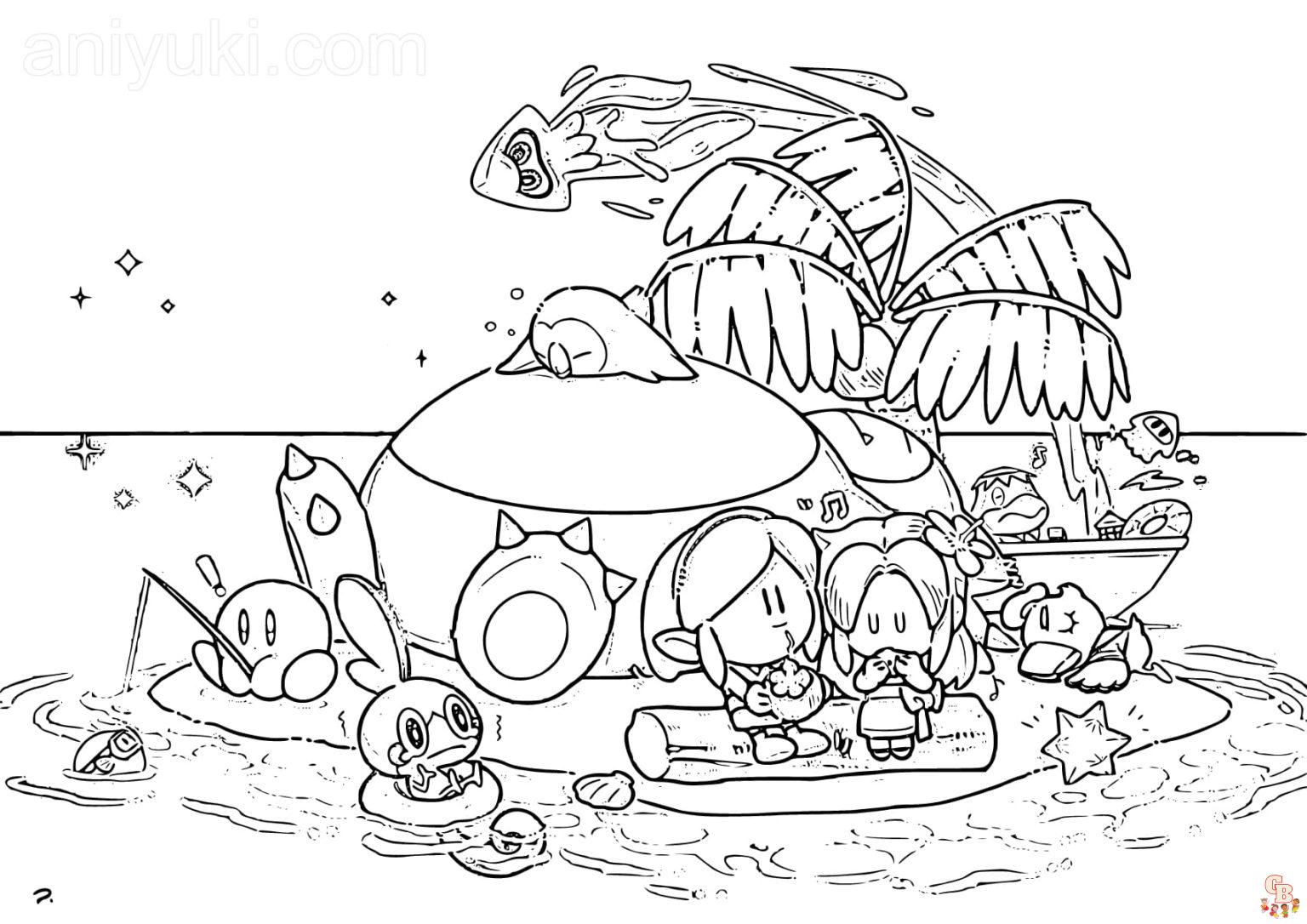 coloriage animal crossing