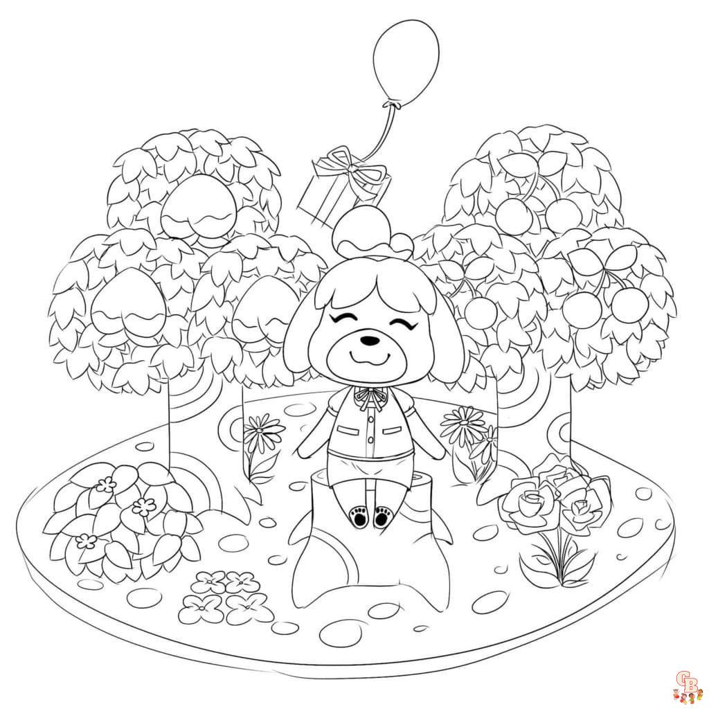 coloriage animal crossing