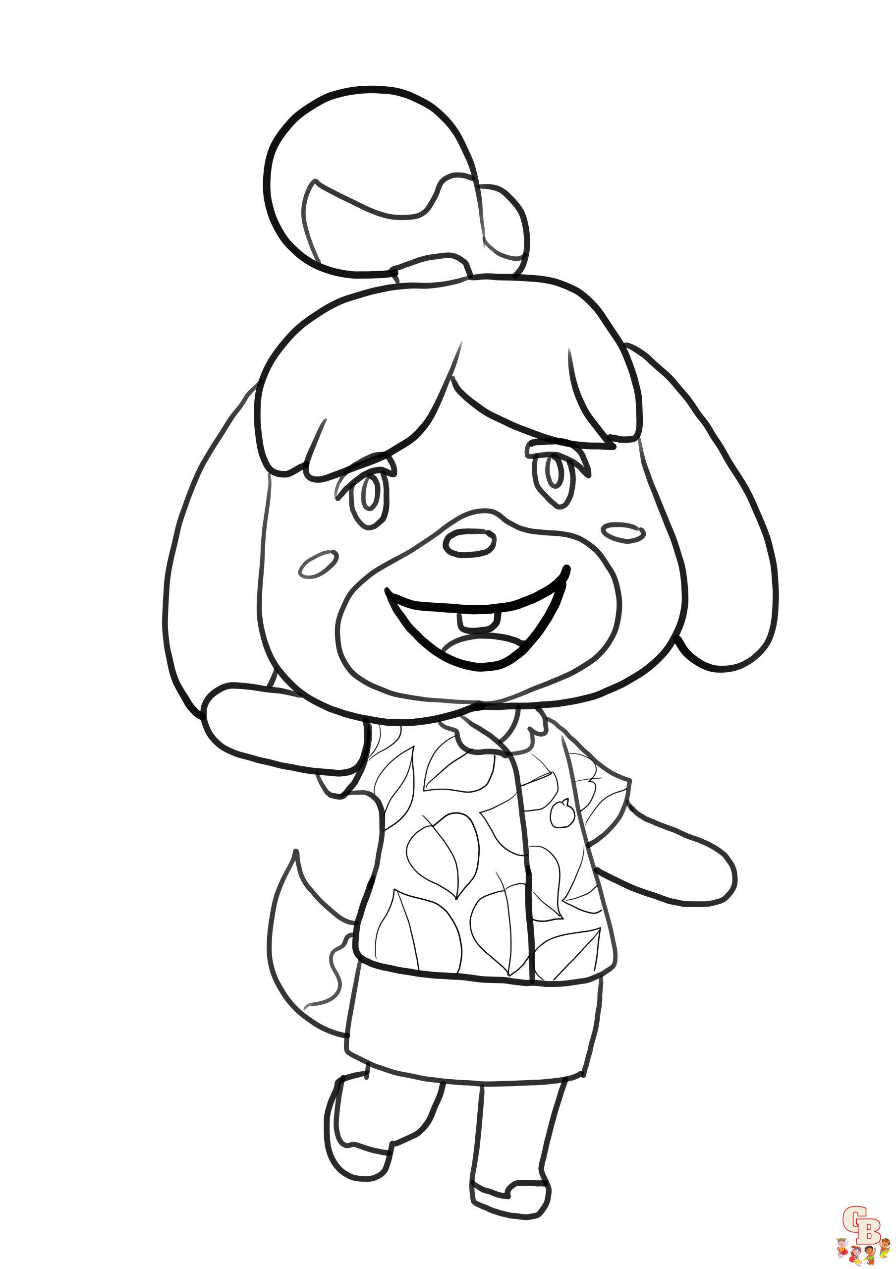 coloriage animal crossing