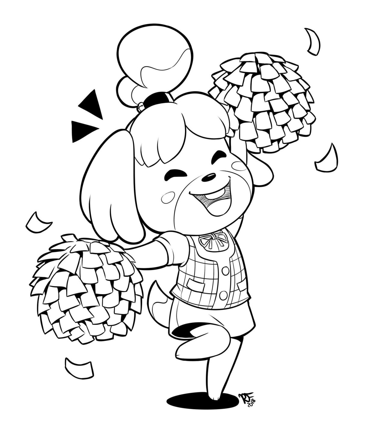 coloriage animal crossing