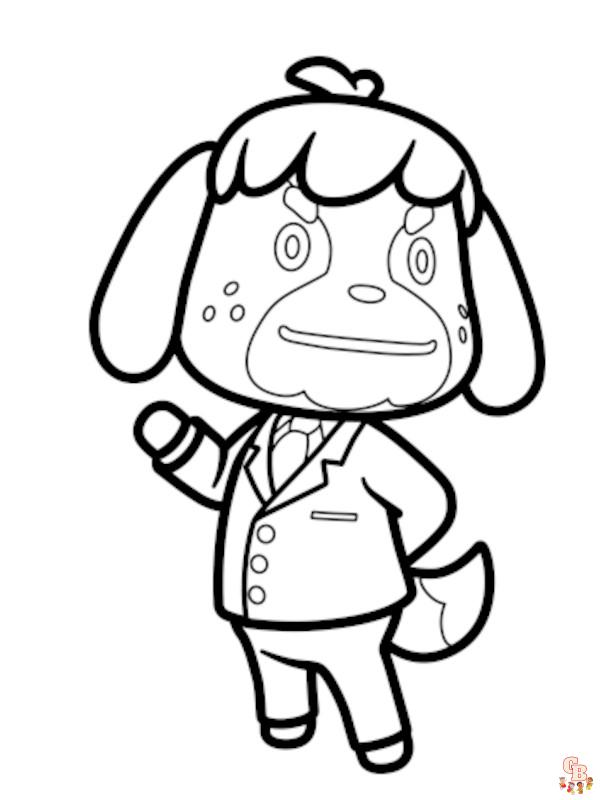 coloriage animal crossing