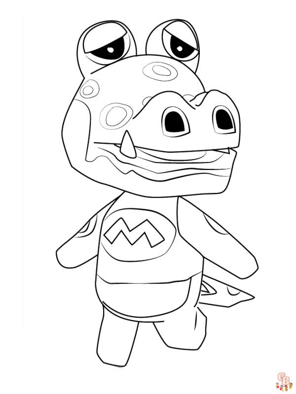 coloriage animal crossing