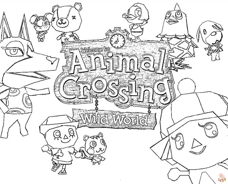 coloriage animal crossing