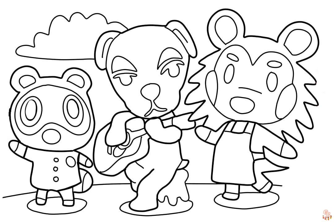 coloriage animal crossing