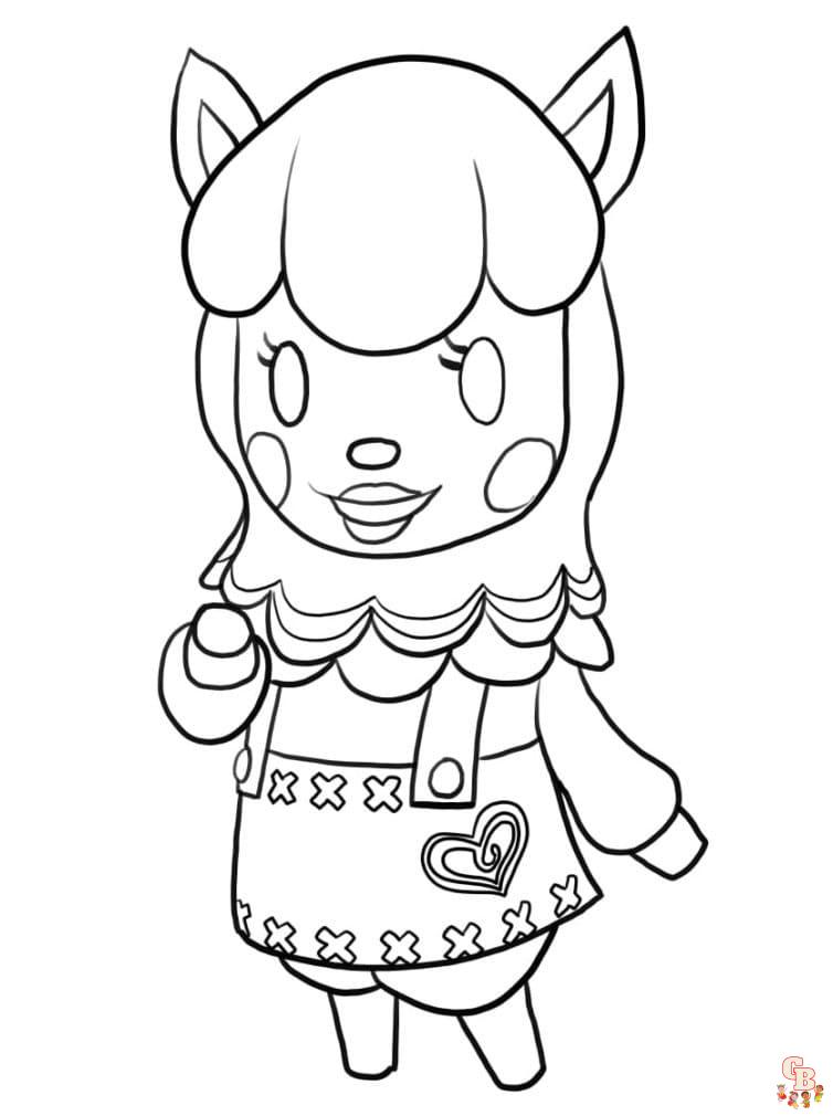 coloriage animal crossing