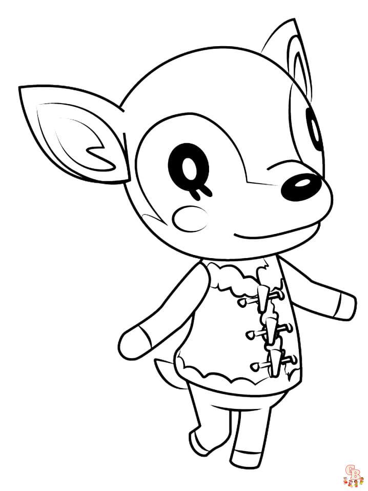 coloriage animal crossing