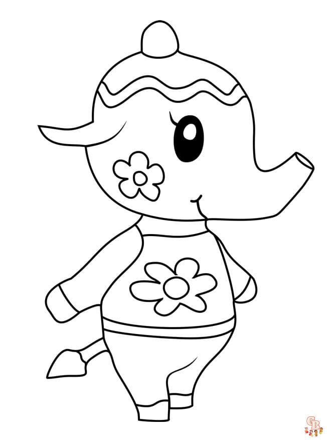 coloriage animal crossing