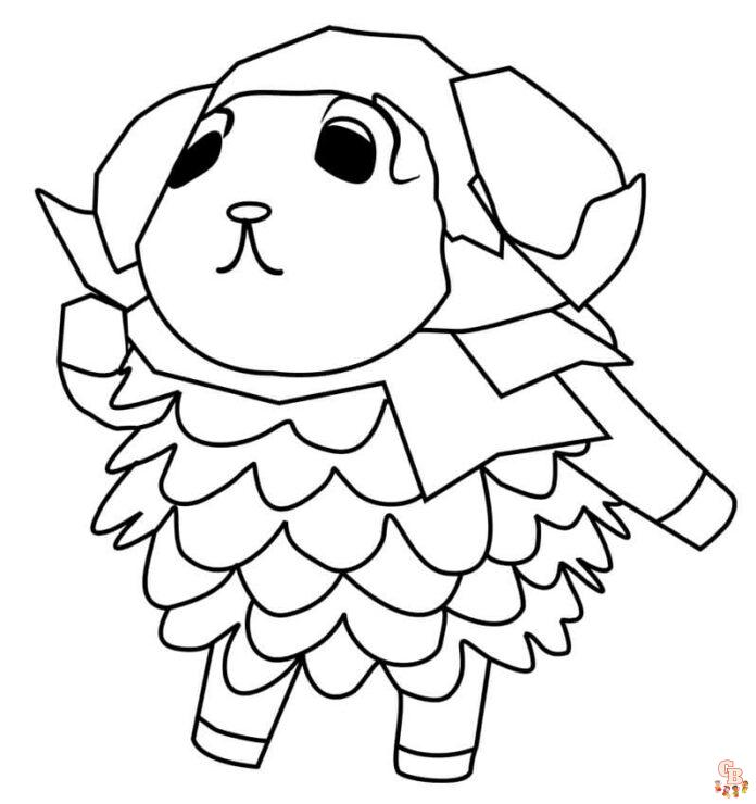 coloriage animal crossing