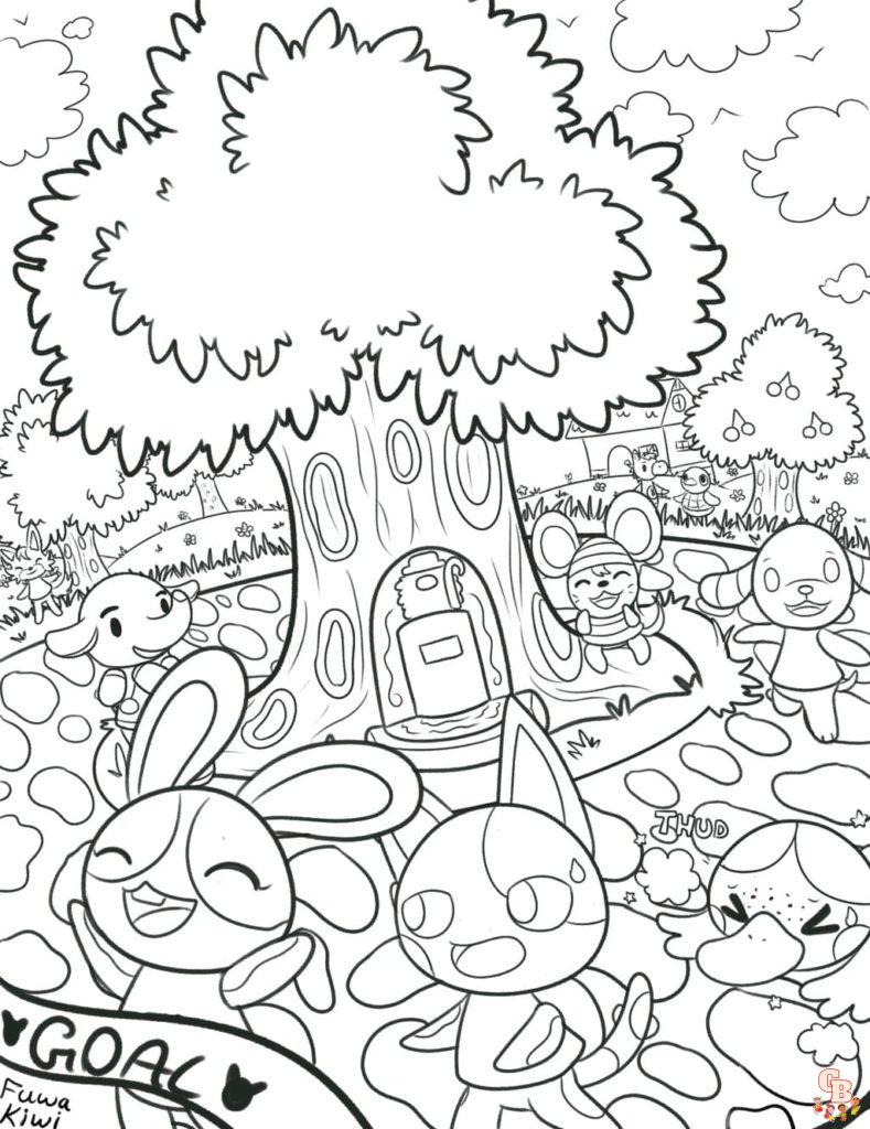 coloriage animal crossing