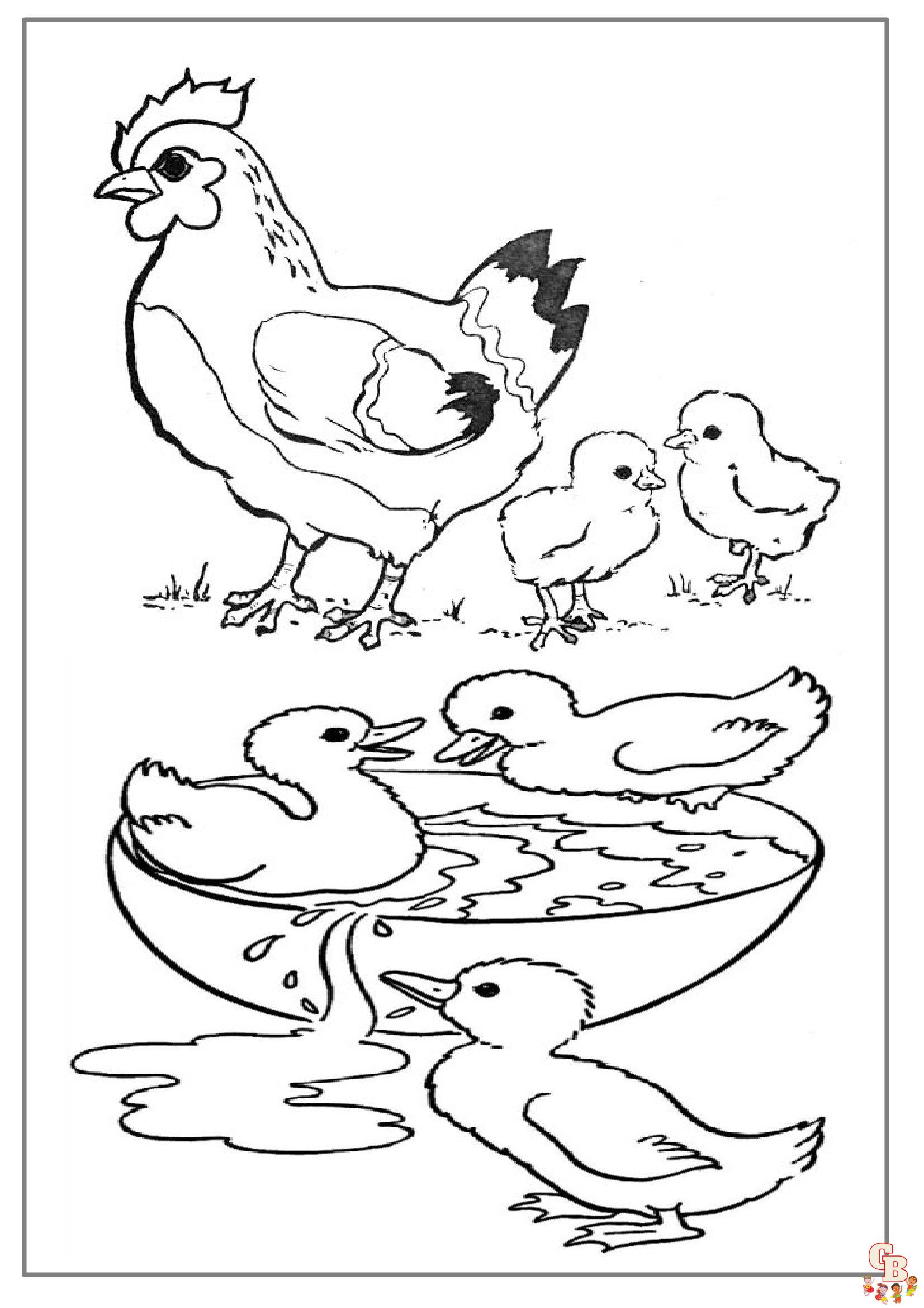 coloriage animaux de la ferme