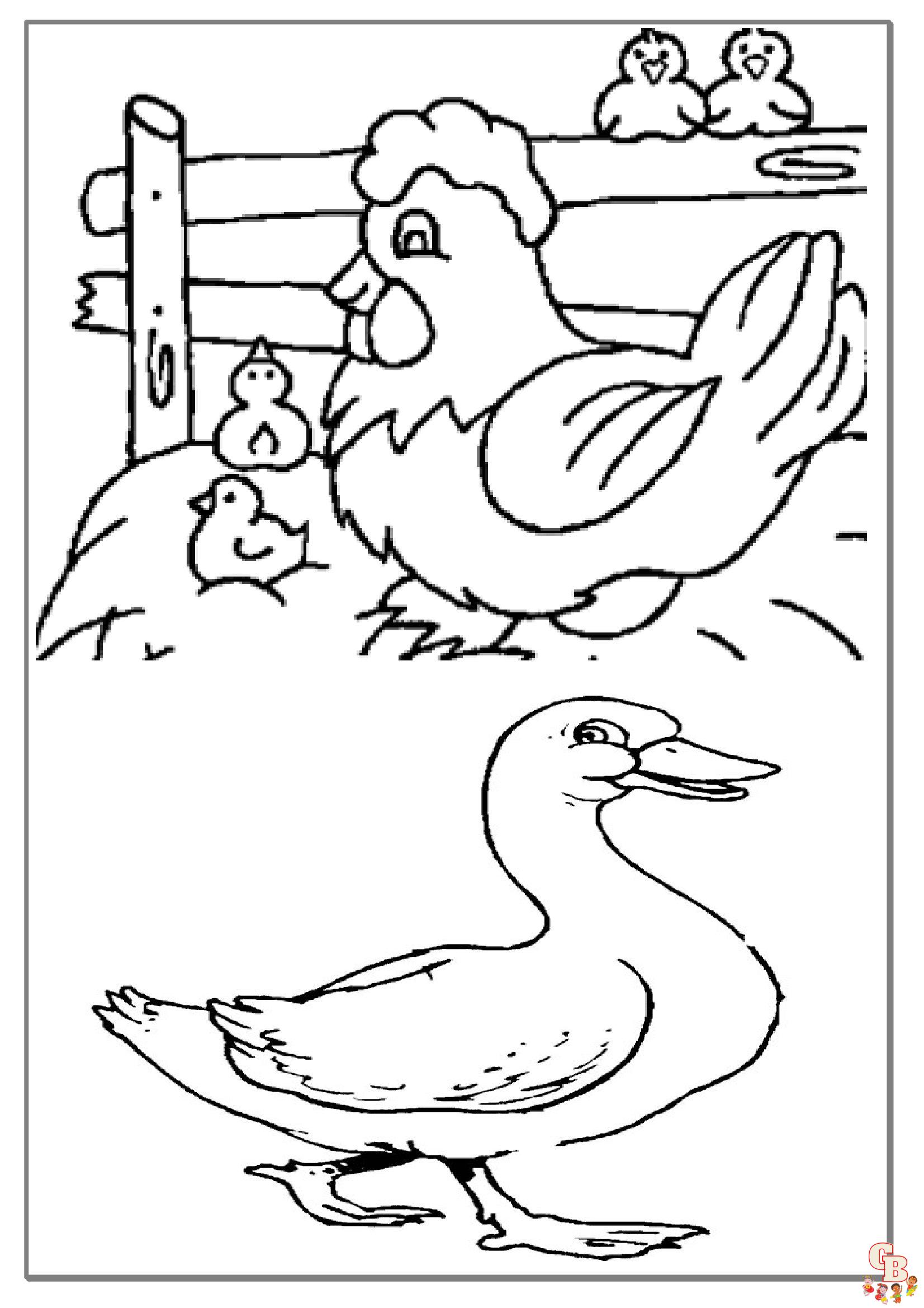 coloriage animaux de la ferme