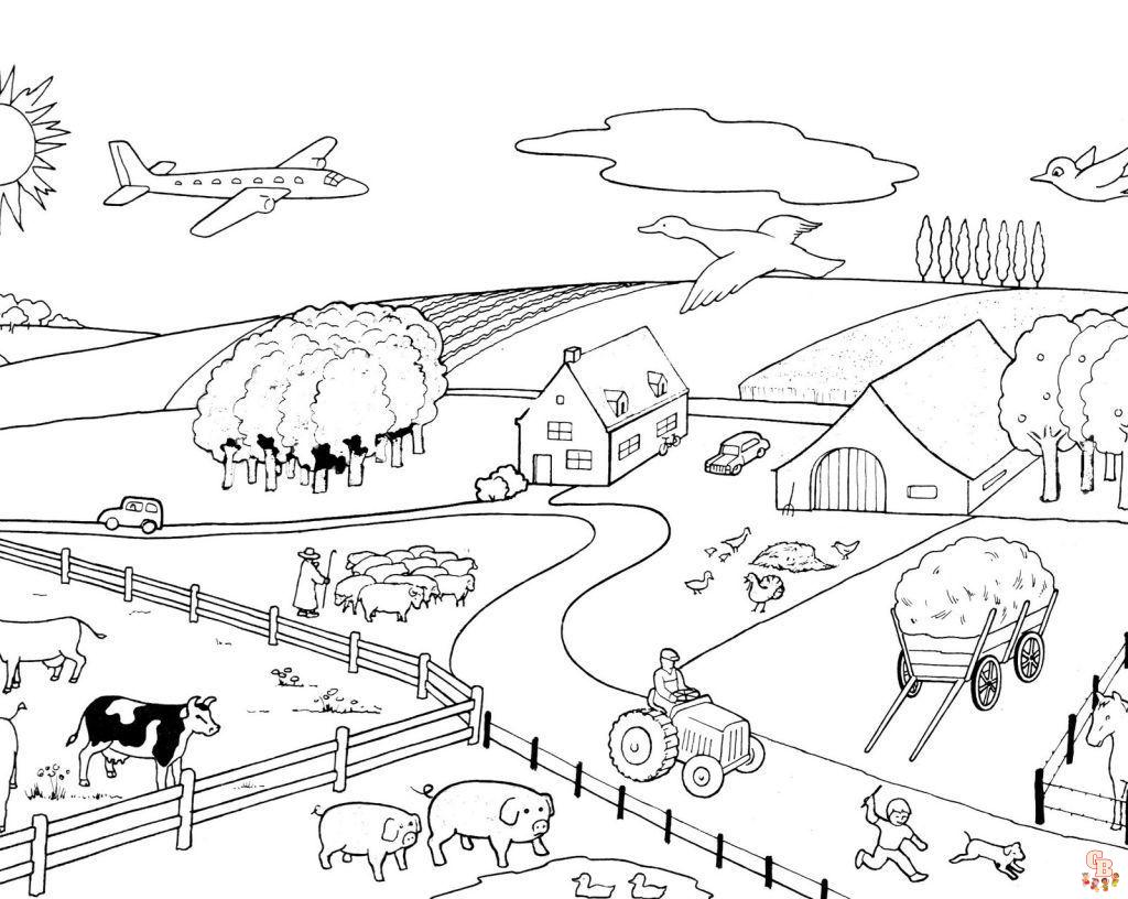 coloriage animaux de la ferme