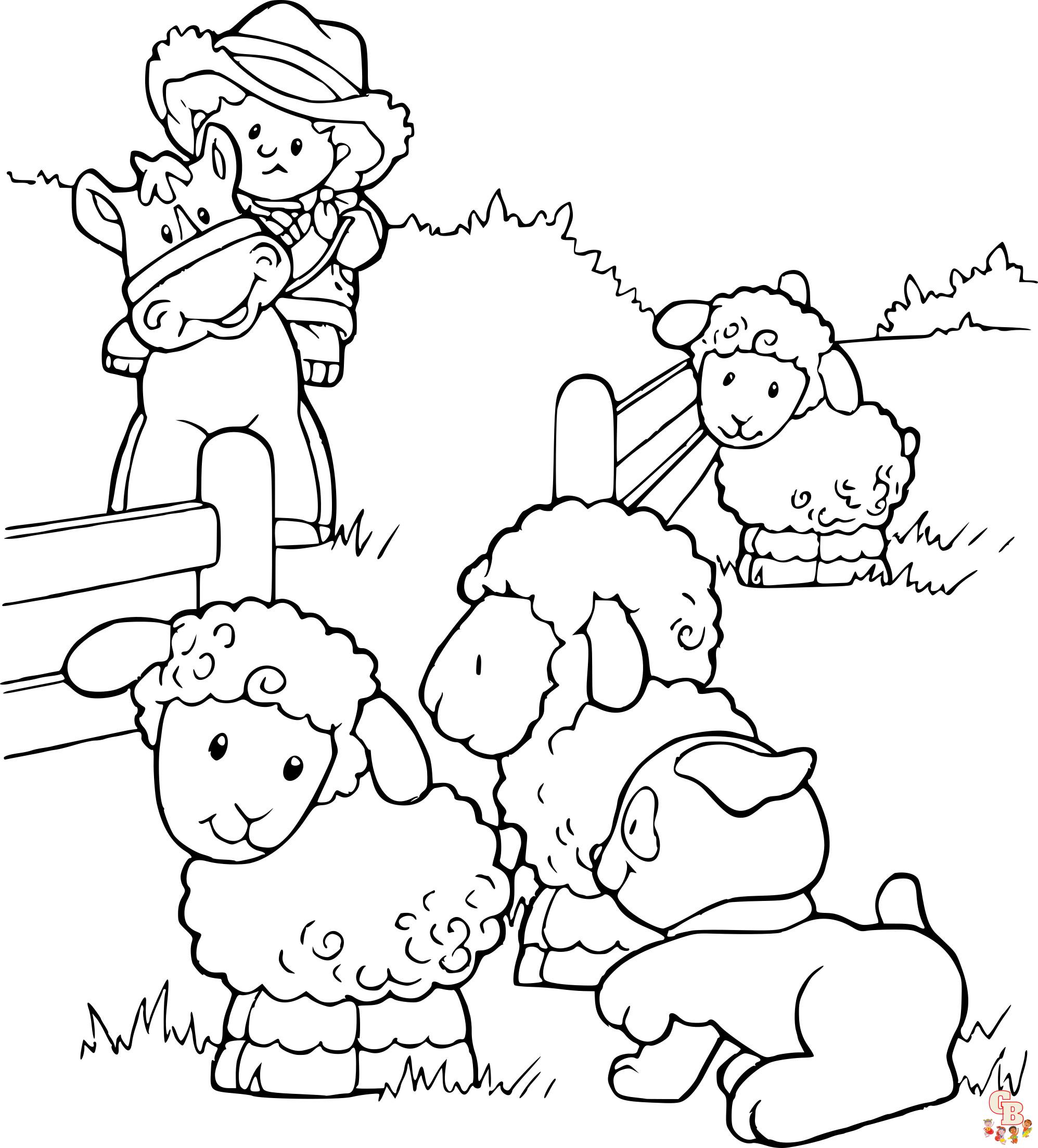 coloriage animaux de la ferme