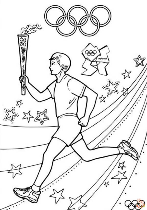 coloriage anneaux olympiques