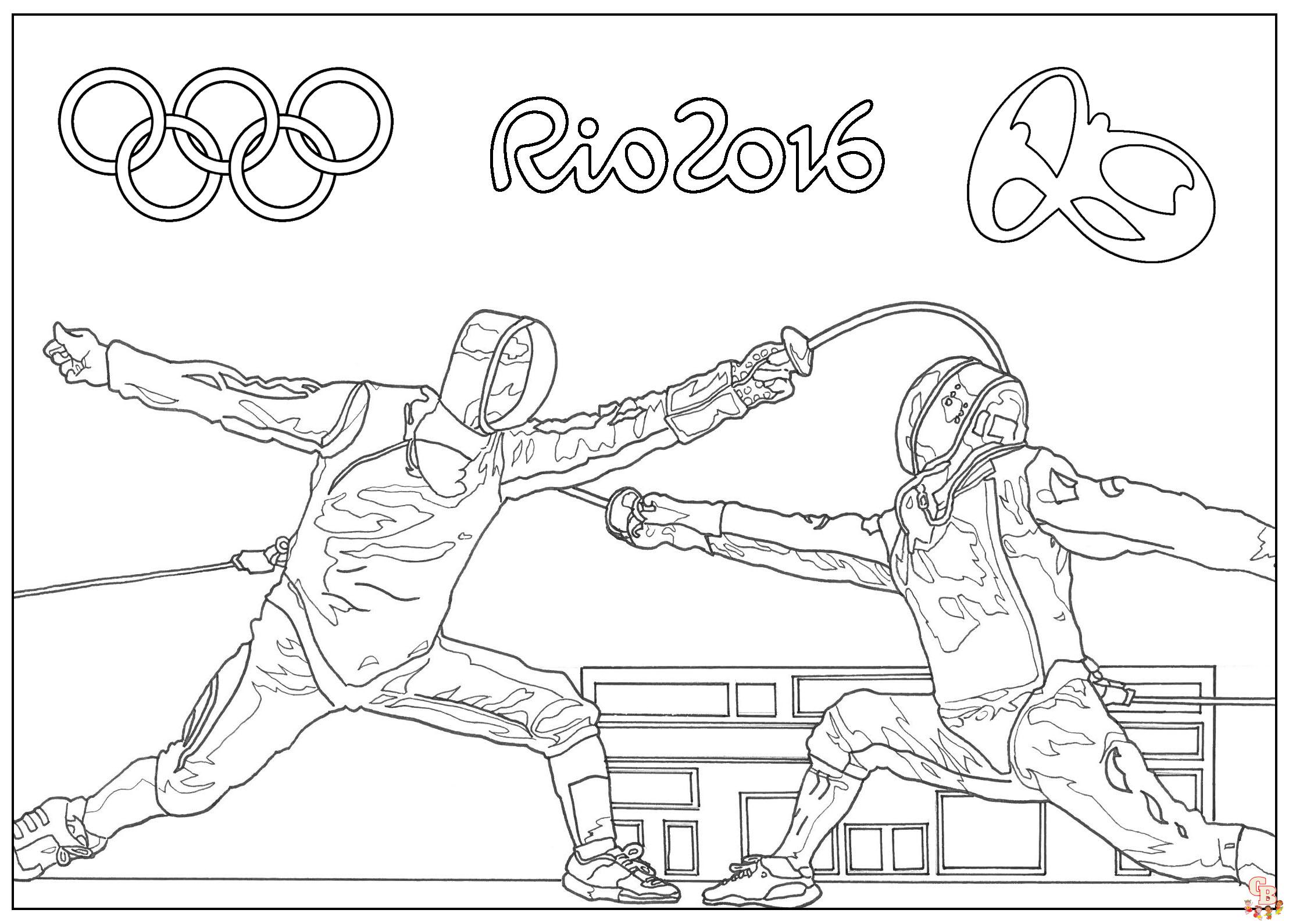 coloriage anneaux olympiques