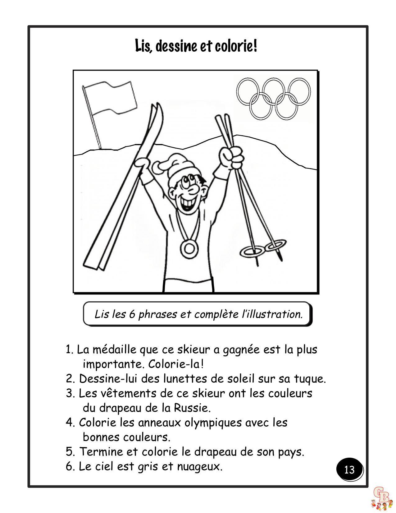 coloriage anneaux olympiques