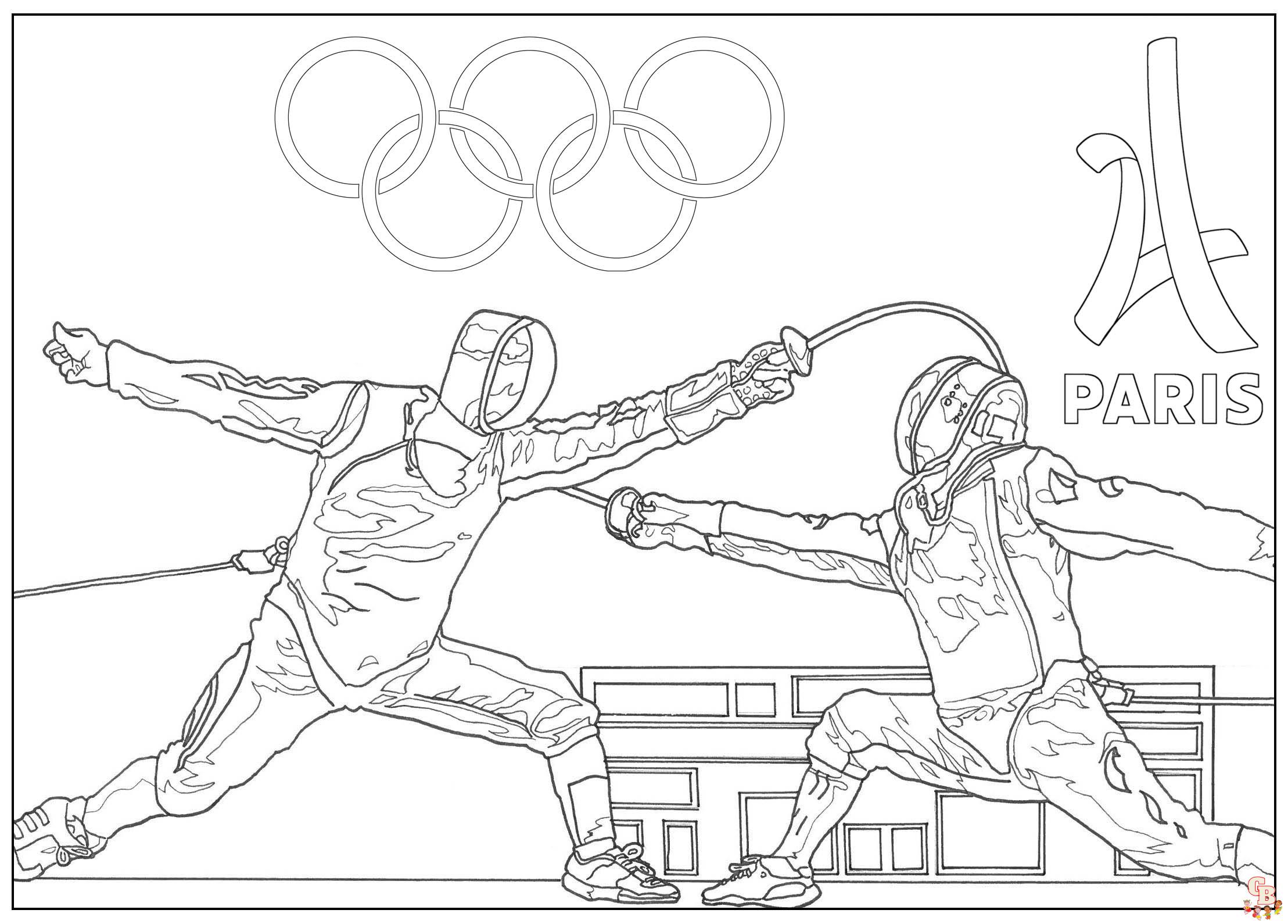 coloriage anneaux olympiques