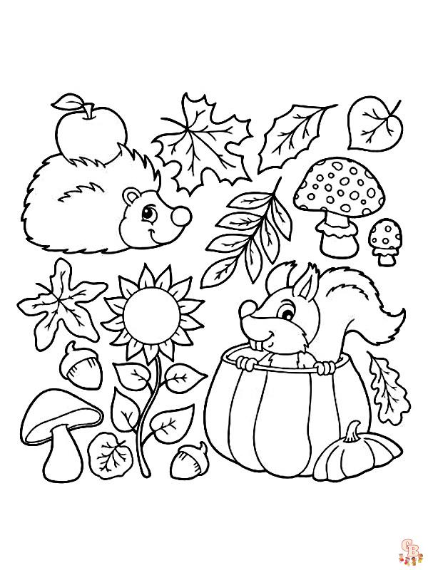 coloriage automne maternelle