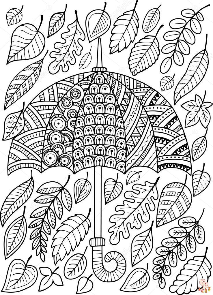 coloriage automne simple