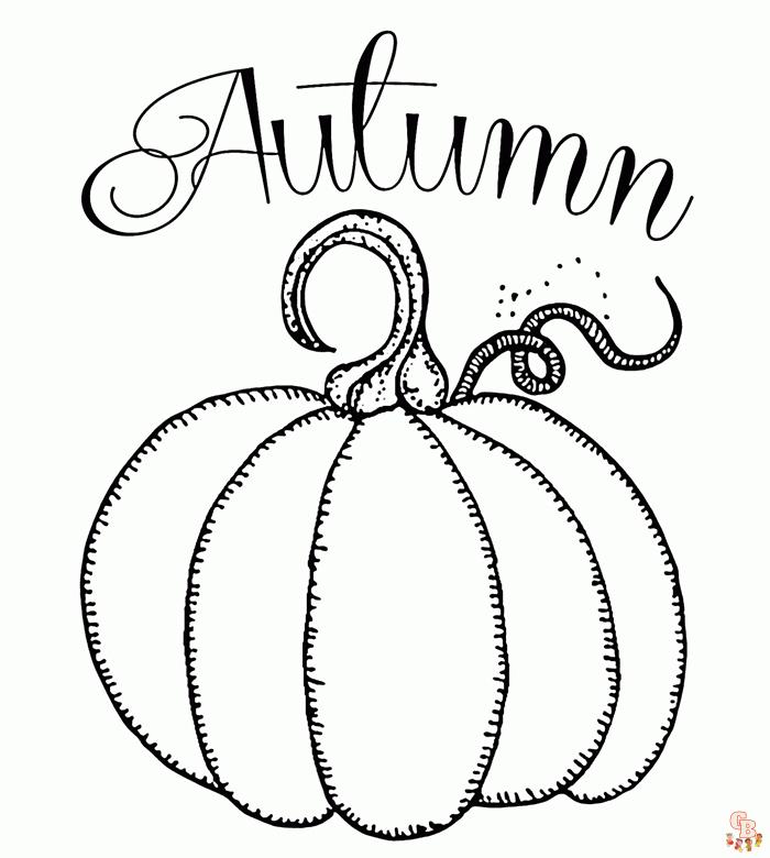 coloriage automne simple