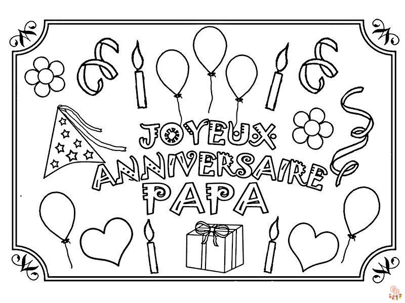 coloriage bonne fete papy