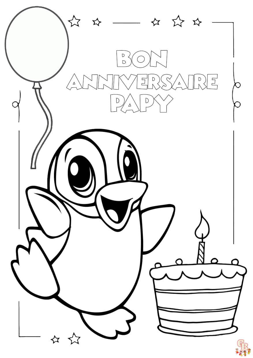 coloriage bonne fete papy