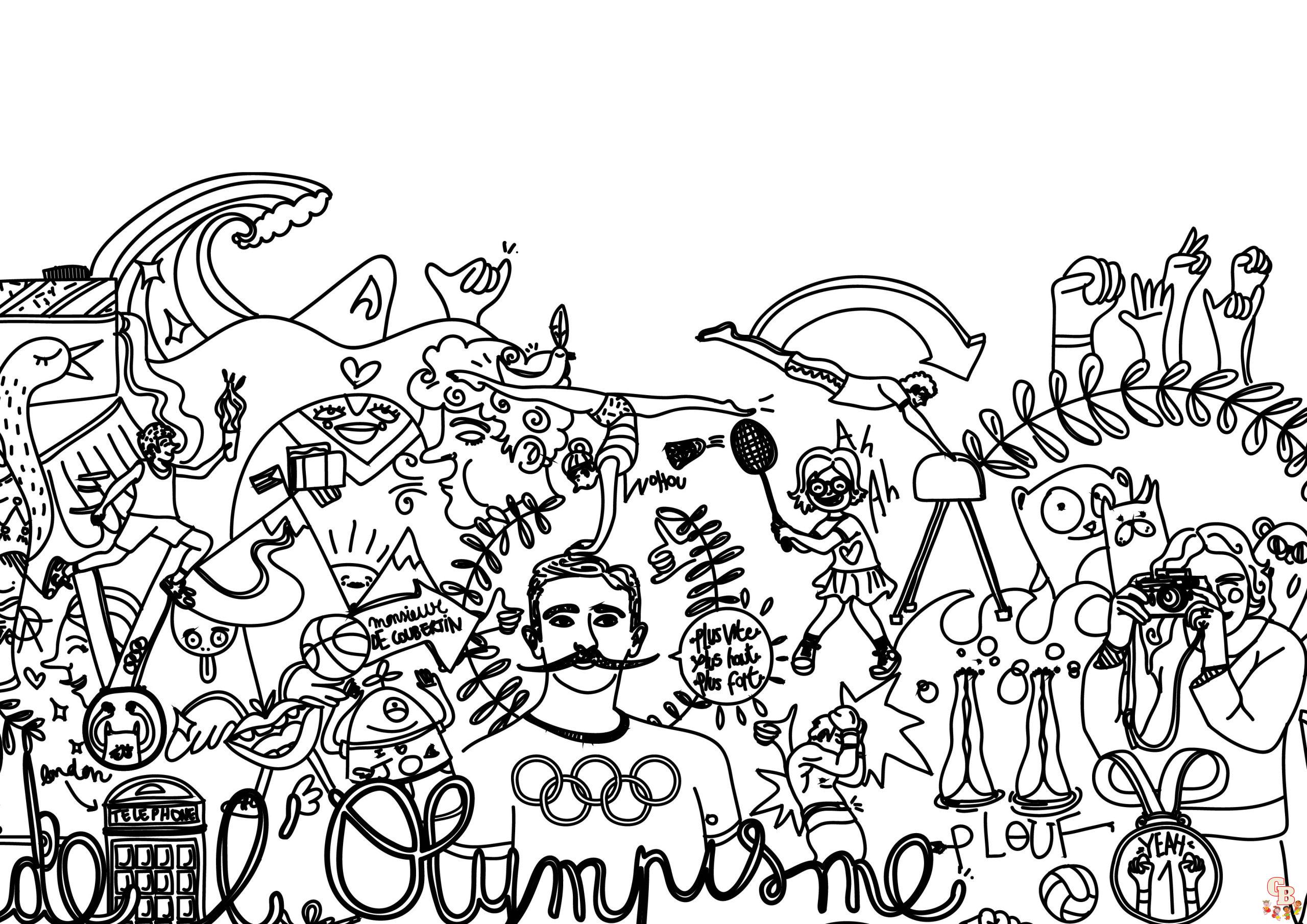 coloriage collaboratif jo