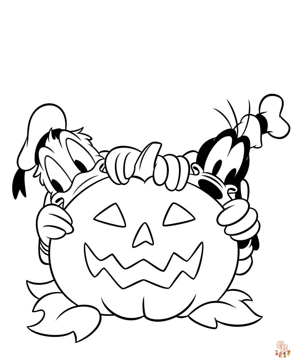 coloriage halloween disney