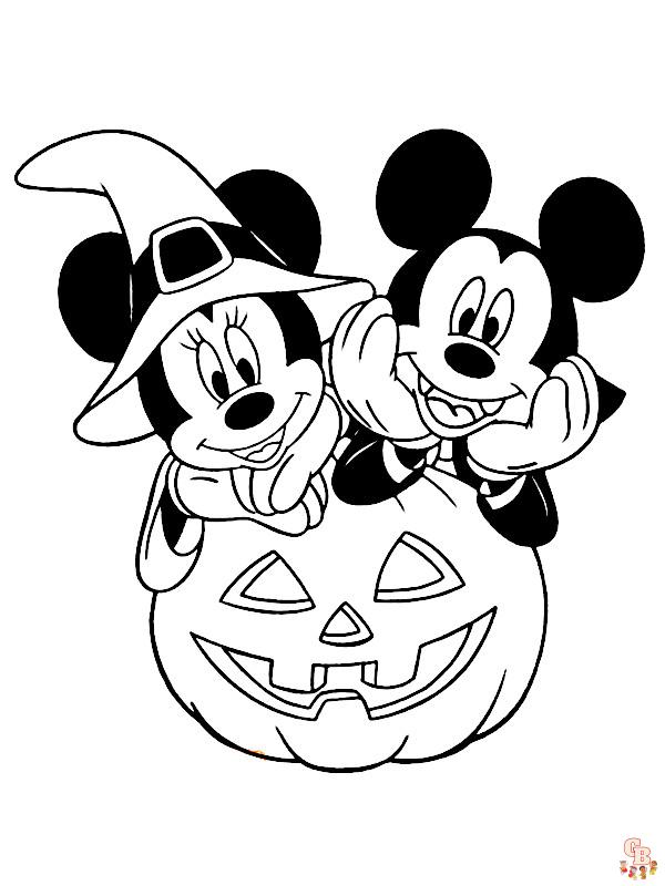 coloriage halloween disney