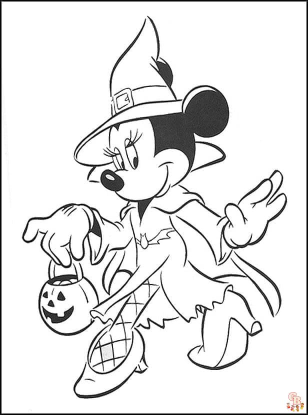 coloriage halloween disney