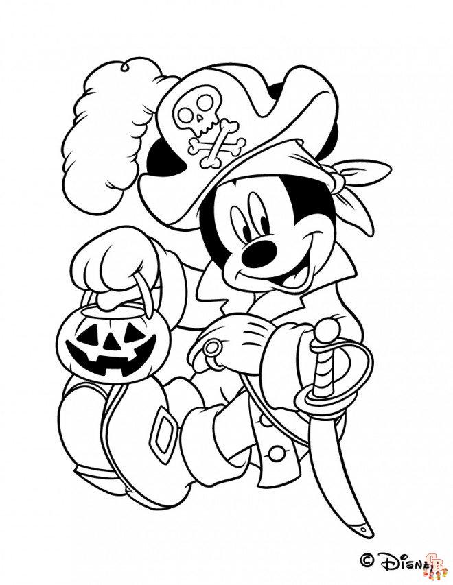 coloriage halloween disney