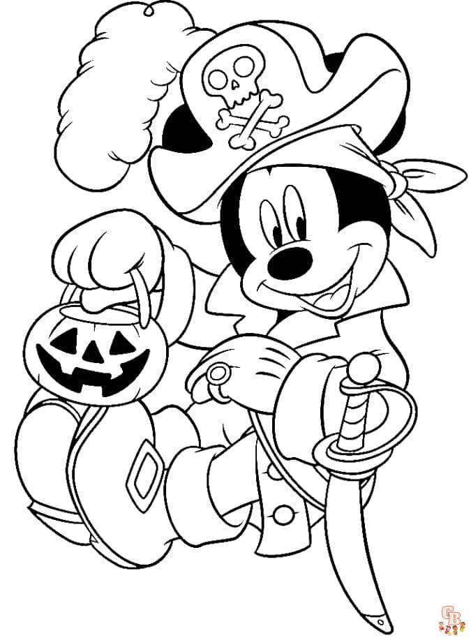 coloriage halloween disney