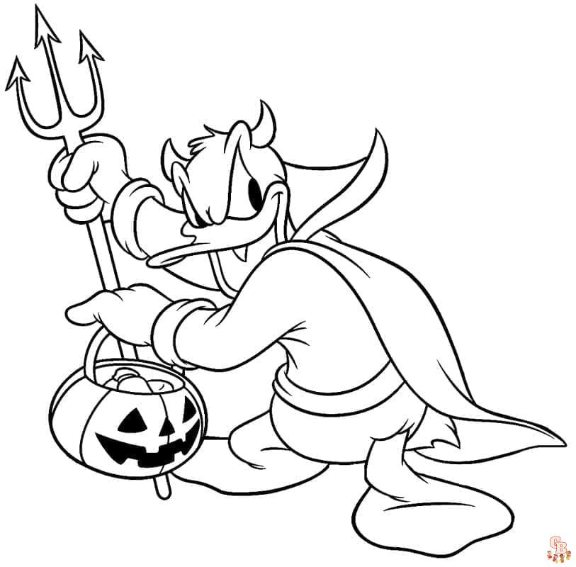 coloriage halloween disney