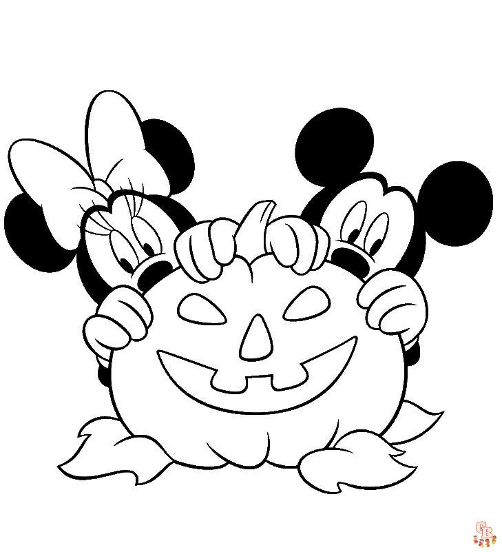 coloriage halloween disney