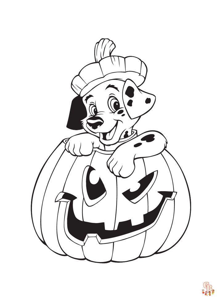 coloriage halloween disney