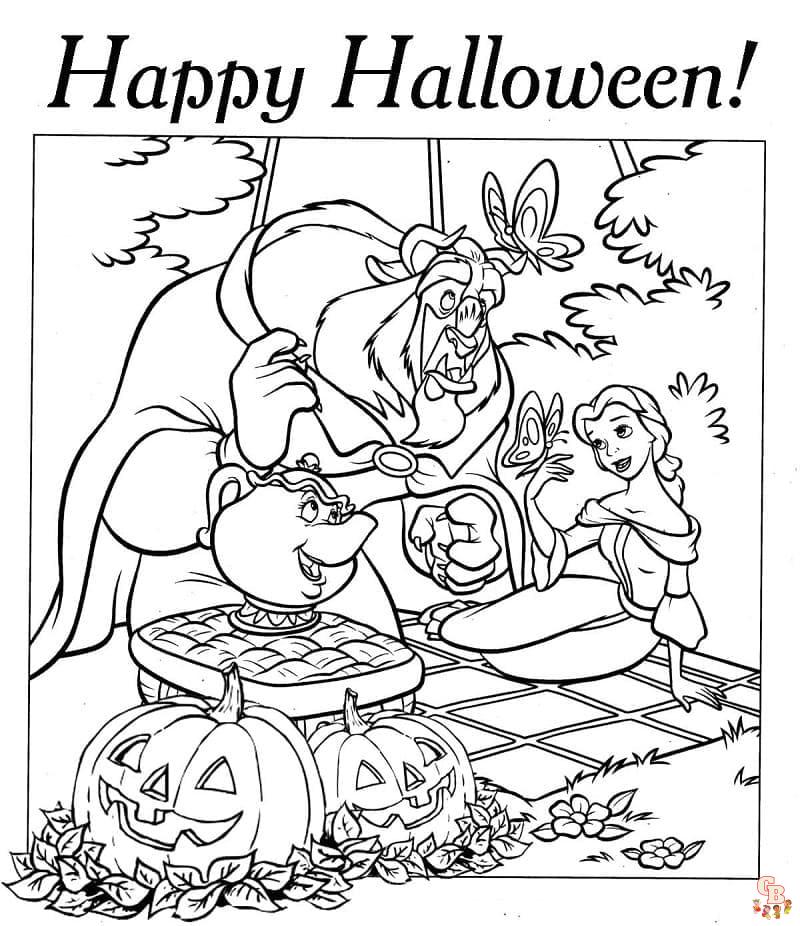 coloriage halloween disney