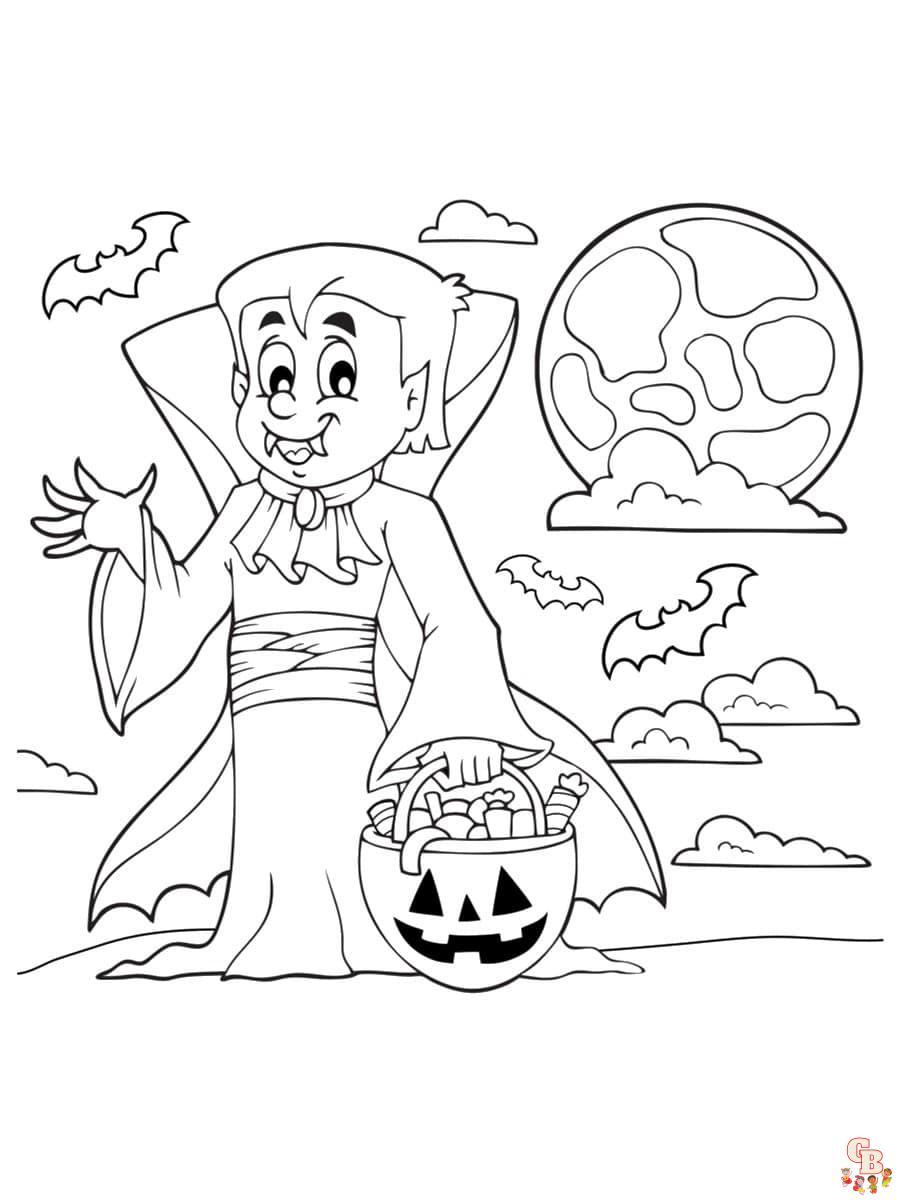 coloriage halloween simple