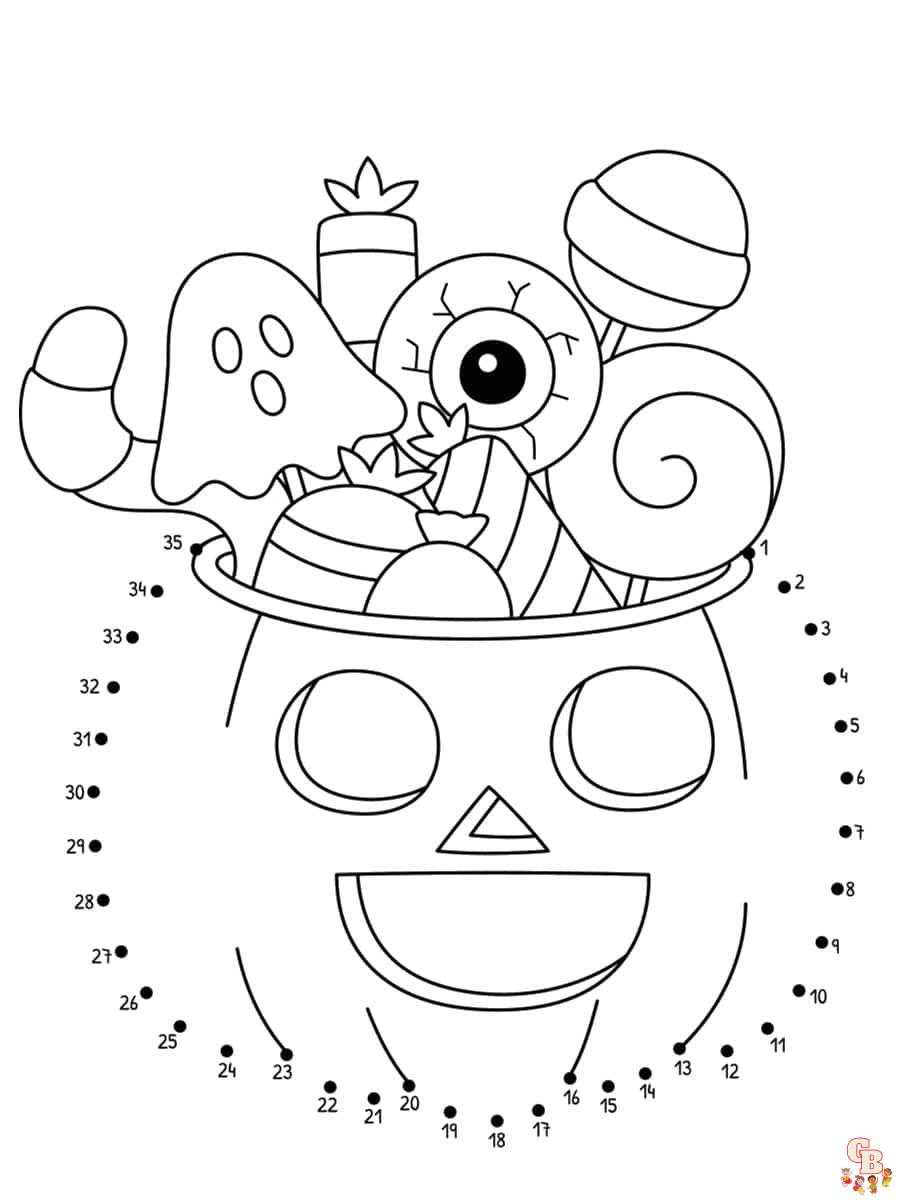 coloriage halloween simple