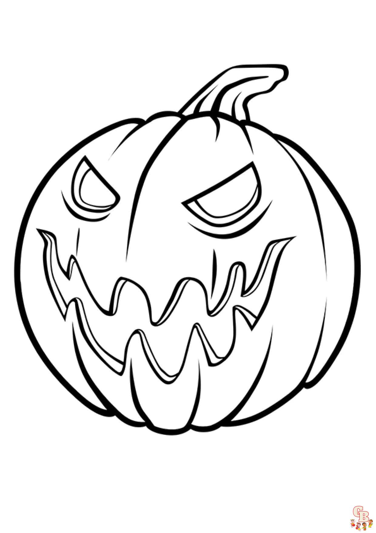 coloriage halloween simple