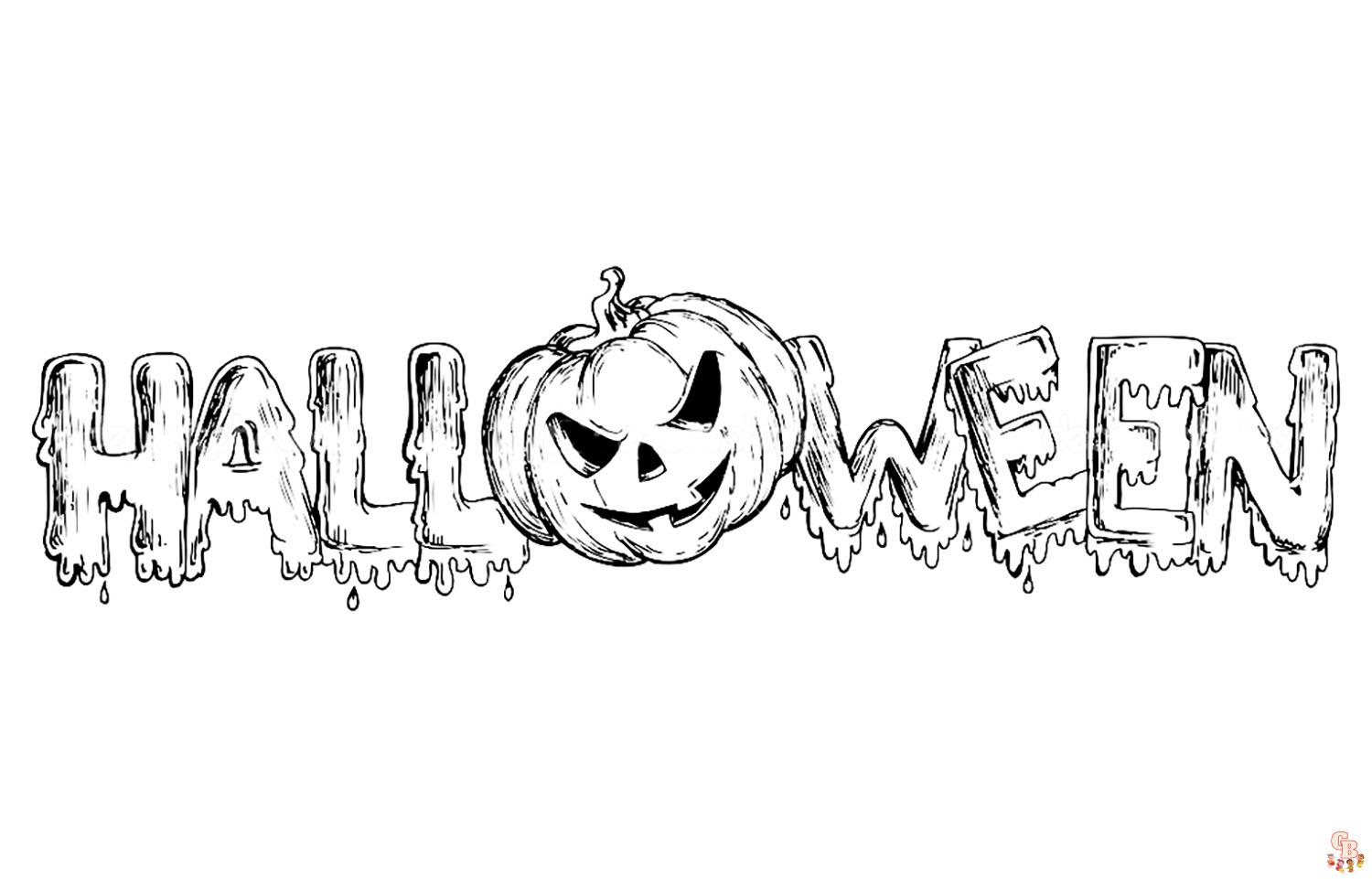 coloriage halloween simple