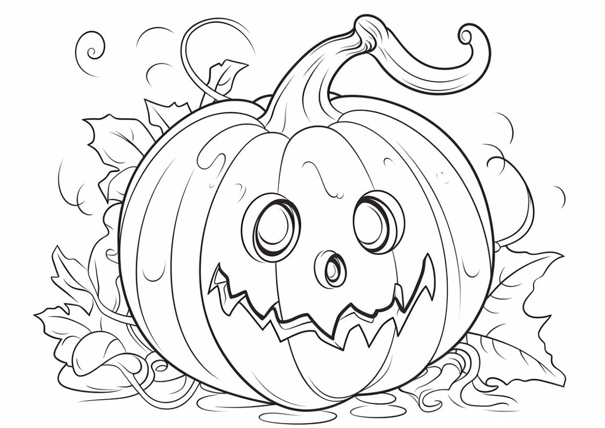 coloriage halloween simple