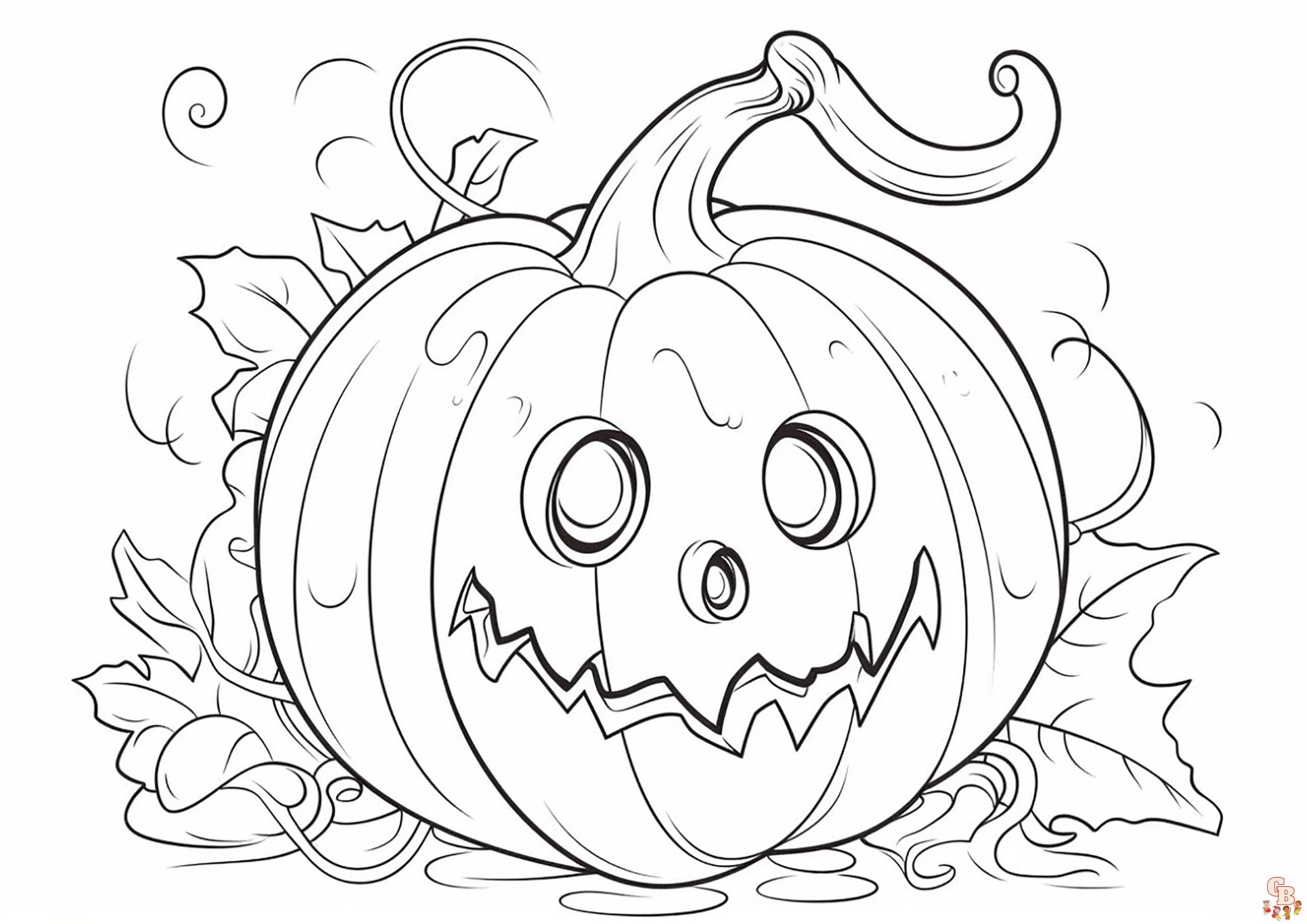 coloriage halloween simple