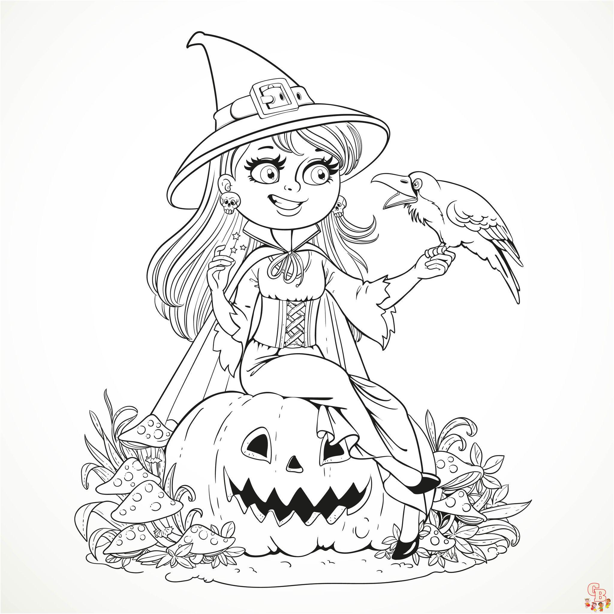 coloriage halloween simple