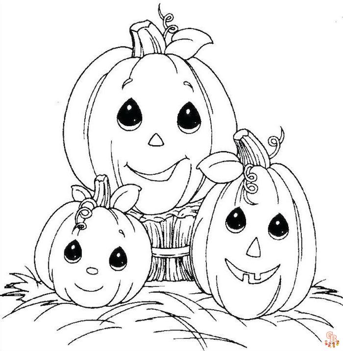 coloriage halloween simple