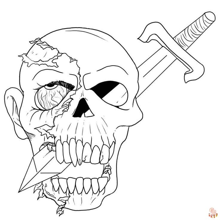 coloriage halloween simple