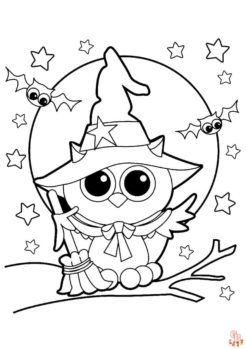 coloriage halloween simple